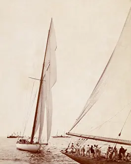 Lipton Prints: America's Cup yacht race in 1901