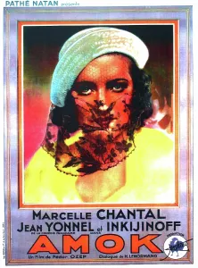 Images Dated 28th December 2012: AMOK, French poster art, Marcelle Chantal, 1934