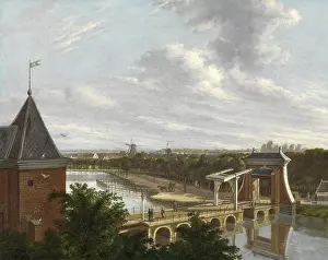Specific Place Prints: The Amsterdam Outer Canal near the Leidsepoort Seen from the Theatre
