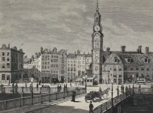 Dutchman Prints: Amsterdam. Sophia Square in 1883. Engraving. AISA/Everett Collection**US SALES ONLY**