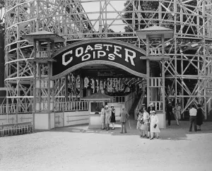 Amusement Park Prints: Amusement parks, entrance to the Coaster Dips