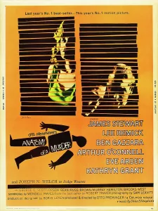Remick Prints: ANATOMY OF A MURDER, l-r: Lee Remick, James Stewart on U.S. poster art, 1959