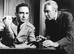 Courtroom Prints: ANATOMY OF A MURDER, from left: Ben Gazzara, James Stewart, 1959