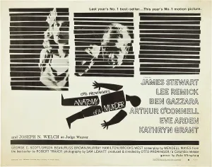Remick Prints: ANATOMY OF A MURDER, from left: Lee Remick, Ben Gazzara, James Stewart, 1959