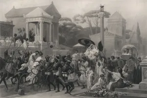 Images Dated 18th December 2007: Ancient Rome, The Appian Way, Via Appia, Italy, engraving circa 1880