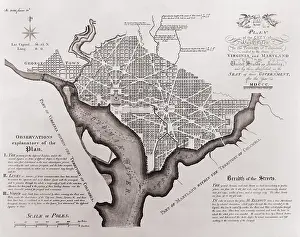 1790s Prints: Andrew Ellicott's Plan of the City of Washington