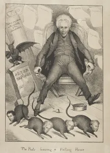 Jackson Prints: Andrew Jackson losses his Cabinet. In 1831 five of his eight cabinet officials resigned
