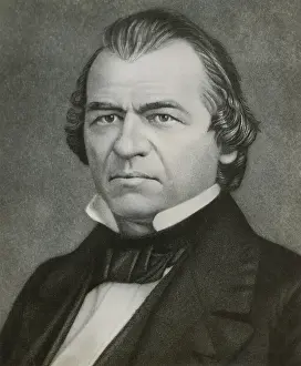 Bow Tie Prints: Andrew Johnson during his first term as a Democratic US Senator from Tennessee