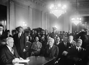Lcgr15112 Prints: Andrew Mellon, testifying before the Senate oil investigating committee. March 13, 1928