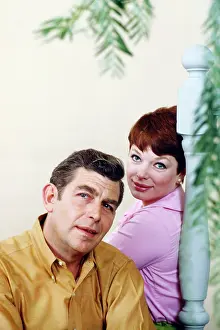 1960s Tv Prints: THE ANDY GRIFFITH SHOW, from left, Andy Griffith, Aneta Corsaut, 1960-68 (1967 photo)