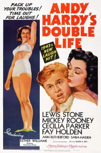 Two Piece Swimsuit Prints: ANDY HARDY'S DOUBLE LIFE, US poster art