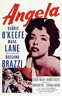 Strangling Prints: ANGELA, US poster, bottom from left: Dennis O'Keefe