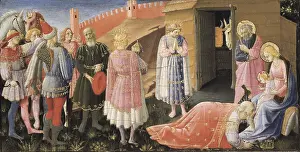 Altarpiece Prints: ANGELICO, Fra (1387-1455). The Annunciation Altarpiece