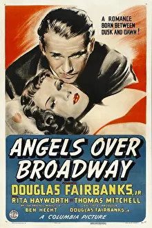 Laying Down Prints: ANGELS OVER BROADWAY, from top: Douglas Fairbanks, Jr. Rita Hayworth, 1940