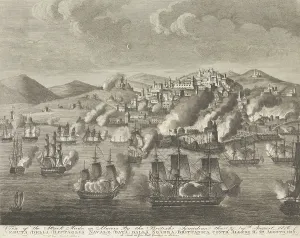 Ships Prints: An Anglo-Dutch fleet bombarded Algiers on August 27