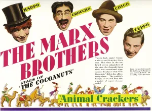 Chico Prints: ANIMAL CRACKERS, The Marx Brothers-top l-r: Harpo Marx