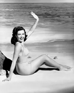 Beach Prints: Ann Miller, 1948