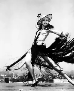 High Heels Prints: ANN MILLER, rehearsing dance routine on the set of the film 'Go West Young Lady'