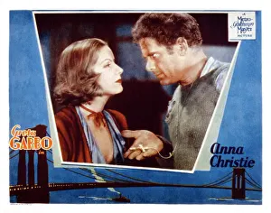 Arguing Prints: ANNA CHRISTIE, lobbycard, from left: Greta Garbo, Charles Bickford, 1930