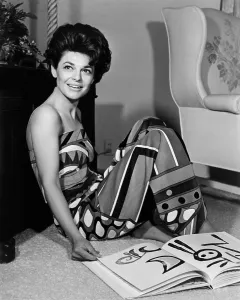 1960s Hairstyles Prints: Anne Bancroft, at home, 1966