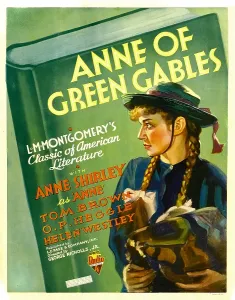 Braids Prints: ANNE OF GREEN GABLES, Anne Shirley on window card, 1934