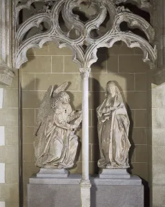 15th C Prints: The Annunciation. 15th c. Gothic art
