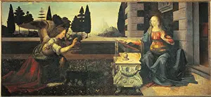 One Young Woman Only Prints: The Annunciation, by Leonardo da Vinci
