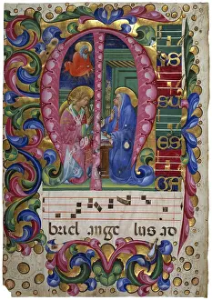 Lines Prints: Annunciation n. 2093, by Olivetano Master