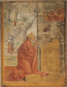 Mid Air Prints: Annunciation to St Anne, by Bernardino Luini