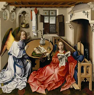 Books Prints: ANNUNCIATION TRIPTYCH, by Workshop of Robert Campin