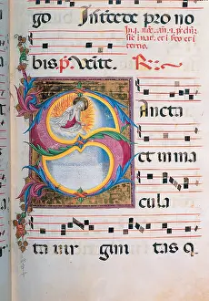 Communication Prints: Anonymous Sienese painter, Day and night Antiphonary from the 6th Sunday after Pentecost to the Advent
