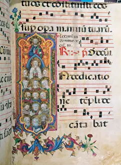 Communication Prints: Anonymous Sienese painter, Day and night Antiphonary from the 6th Sunday after Pentecost to the Advent
