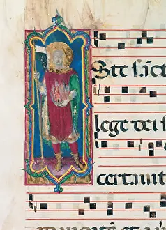 Standard Prints: Anonymous Sienese painter, Day and night Antiphonary of the Common of Saints