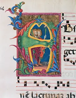 Communication Prints: Anonymous Sienese painter, Day and night Antiphonary of the Common of Saints