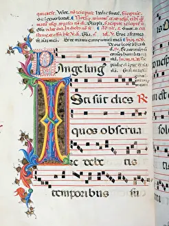 Communication Prints: Anonymous Sienese painter, Diurnal and Nocturne Antiphonary from the First Saturday after Epiphany to Holy Saturday
