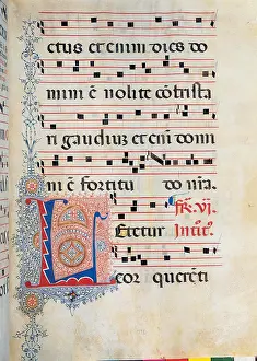 Communication Prints: Anonymous Sienese painter, Gradual from Palm Sunday to the XXIV Sunday after Pentecost