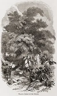 1790s Prints: Anthony Wayne's army defeats the Indians of the Western Confederacy