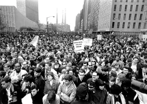 Demonstrate Prints: Anti-Vietnam War demonstration outside the United Nations Building