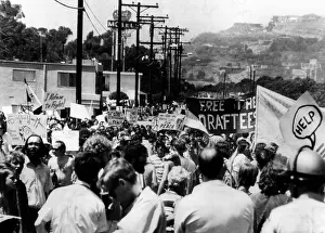 Anti Vietnam War Prints: Anti-Vietnam War protest near President Richard Nixon's San Clemente home