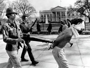 Demonstrate Prints: Anti-Vietnam War Protestors calling themselves Spring Mobilization for Peace