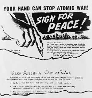 Lcgr1507 Prints: Anti-war leaflet and petition distributed in Cleveland by American Communists in 1950