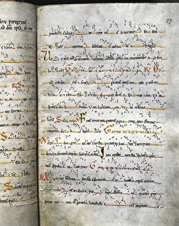 Catholics Prints: Antiphonary (12th c.). SPAIN. Monistrol de Montserrat