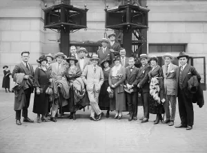 Antonio Scotti (1866-1936), an Italian baritone, with the Scotti Opera Company, which toured the United States in the early 1920s