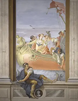 Pillar Prints: Antony and Cleopatra. Fishing Scene (Antonio e Cleopatra)
