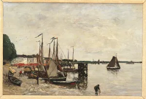 Coastline Prints: Anvers, the Port, by Eugne Boudin