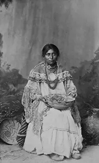 Bride Prints: An Apache bride wears a costume that combines Mexican influence on Apache clothing in the 19th century