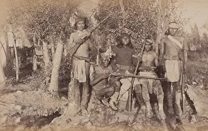 North American Indian Prints: Apache Scouts at Fort Apache, ca