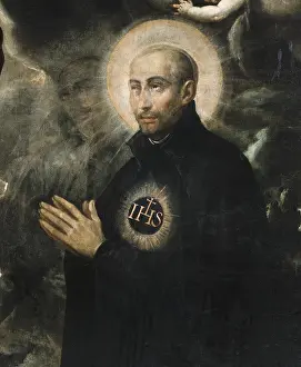 To Pray Prints: Detail of 'Aparicion de Cristo a San Ignacio' ('The Apparition of Christ to Saint Ignatius')