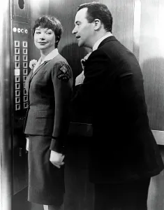 Elevator Prints: THE APARTMENT, Shirley MacLaine, Jack Lemmon, 1960, elevator
