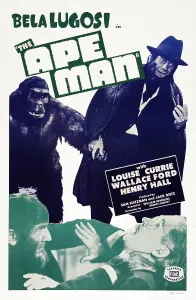 Strangle Prints: THE APE MAN, US poster art, bottom from left: Bela Lugosi, Henry Hall, 1943